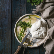 Burrata & Grilled Peaches