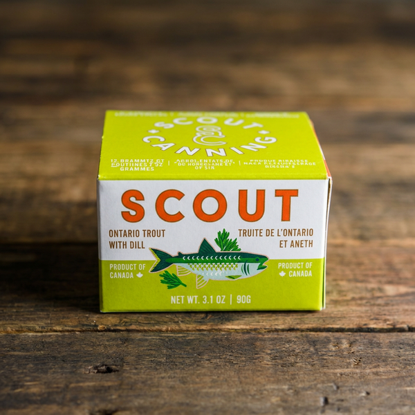 Scout Canning Trout with Dill