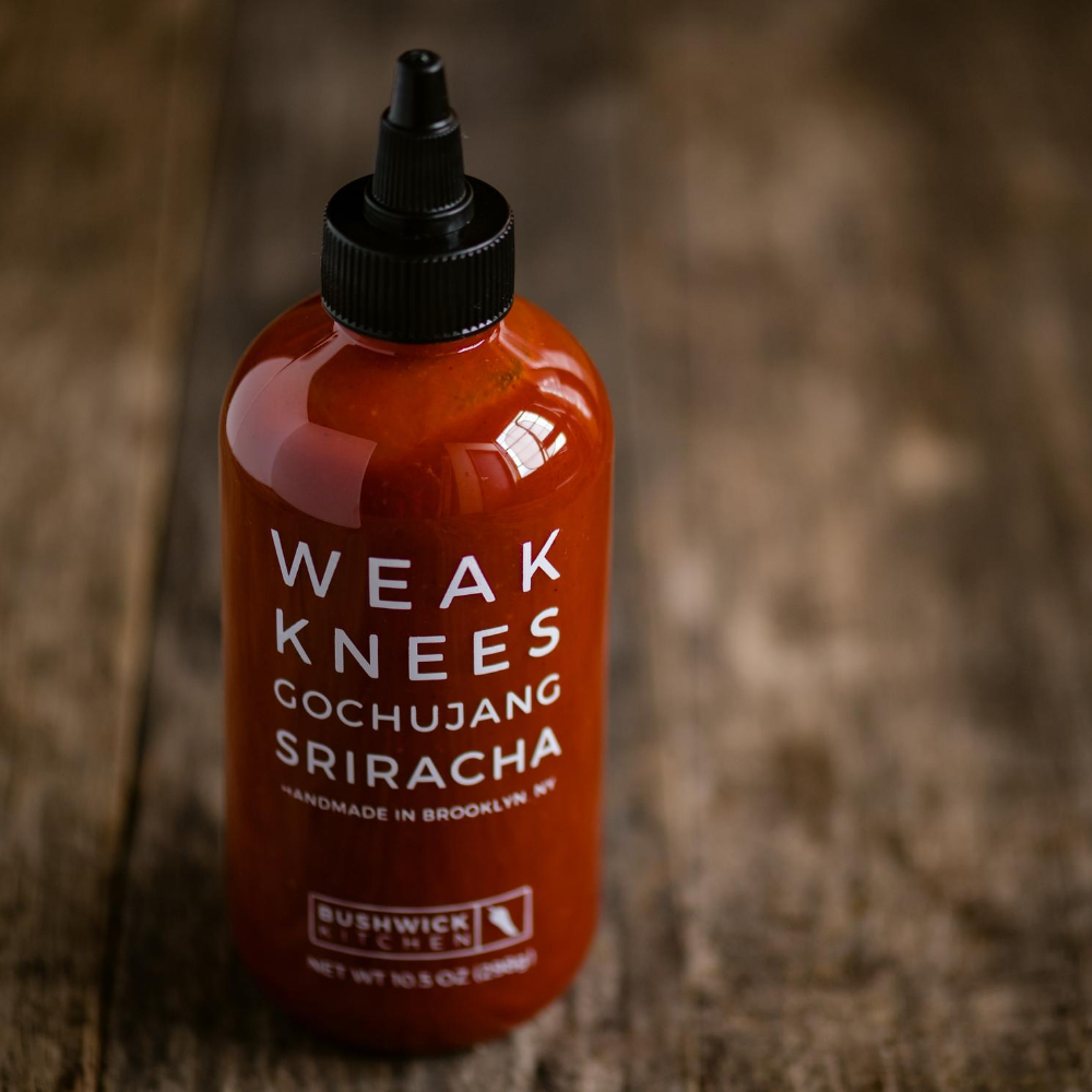 Weak Knees Gochujang Sriracha.